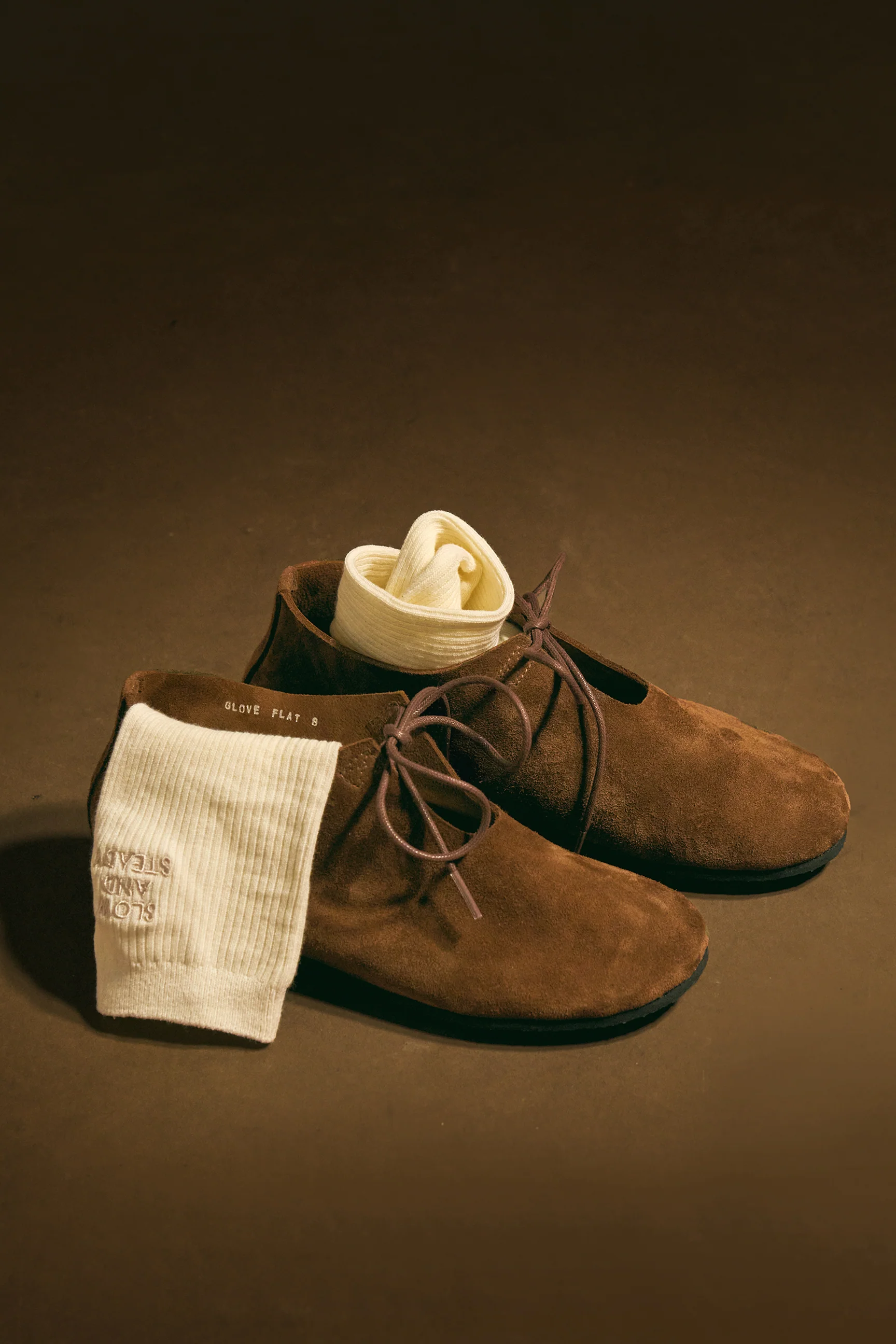The Glove Boot in Brown Suede - Image 3