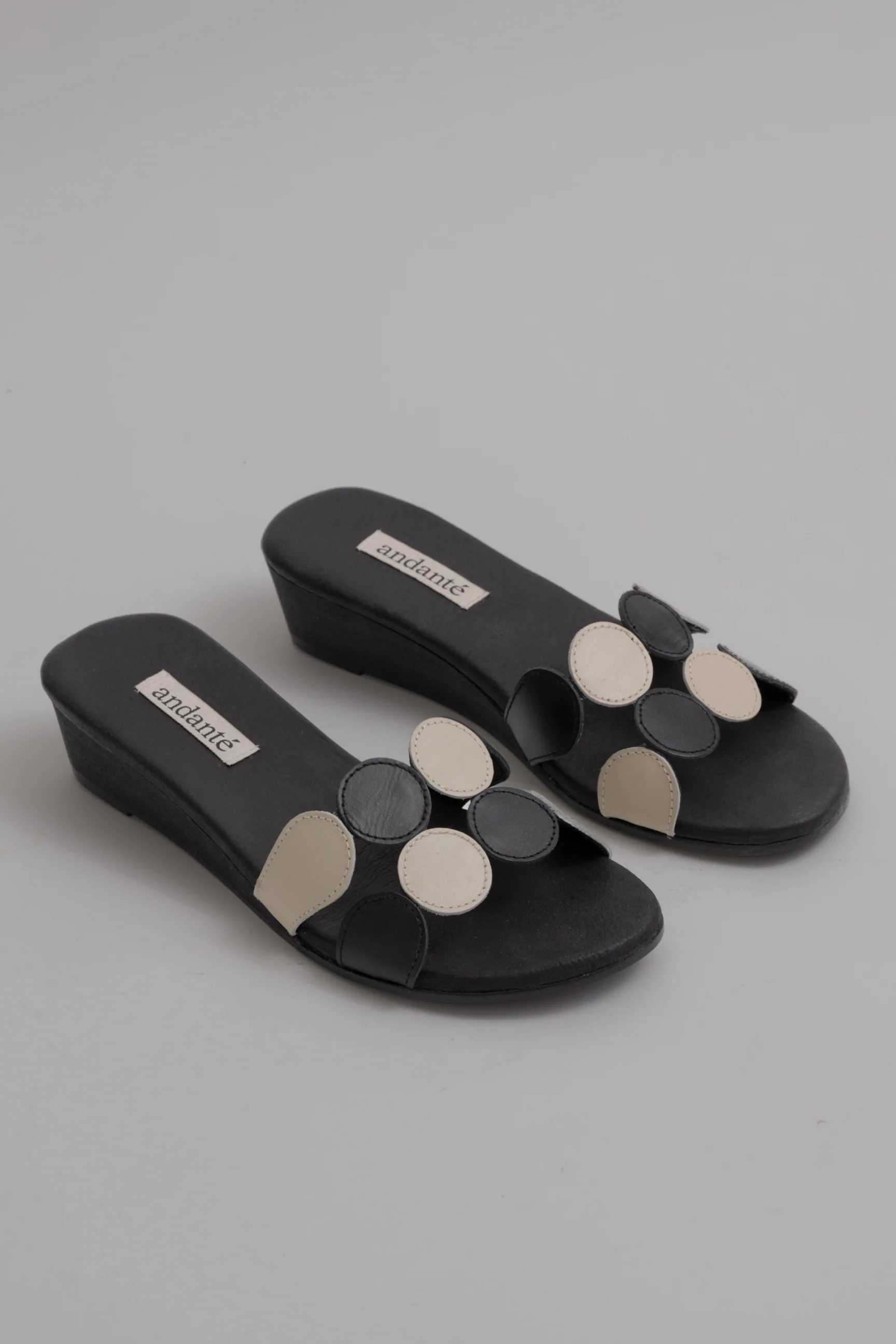 The Polka Heel in Black & White - Image 3