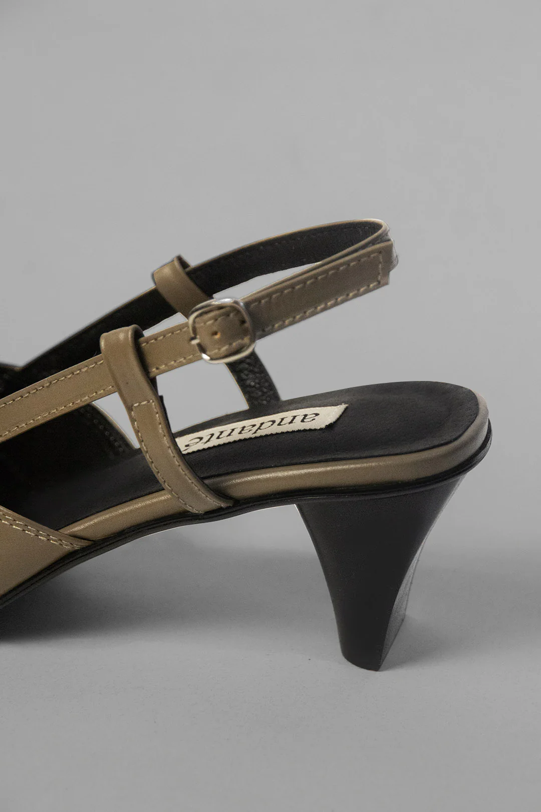 The Ribbon Kitten Heel in Antique White - Image 4