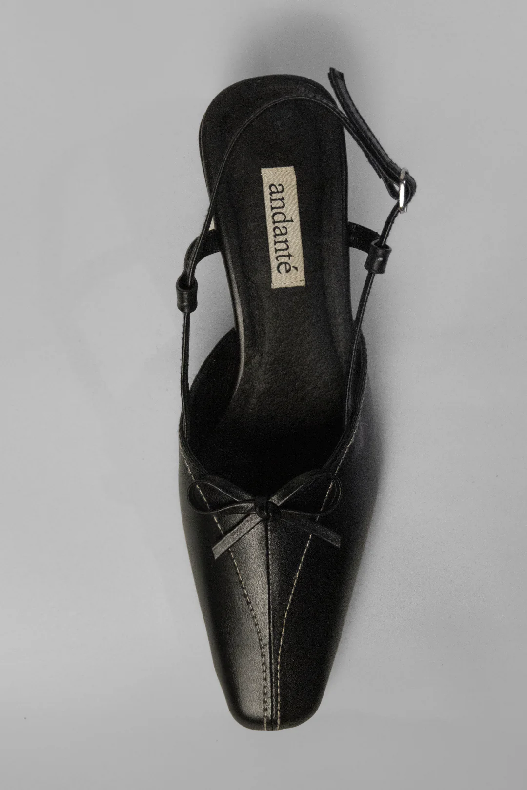 The Ribbon Kitten Heel in Black - Image 4