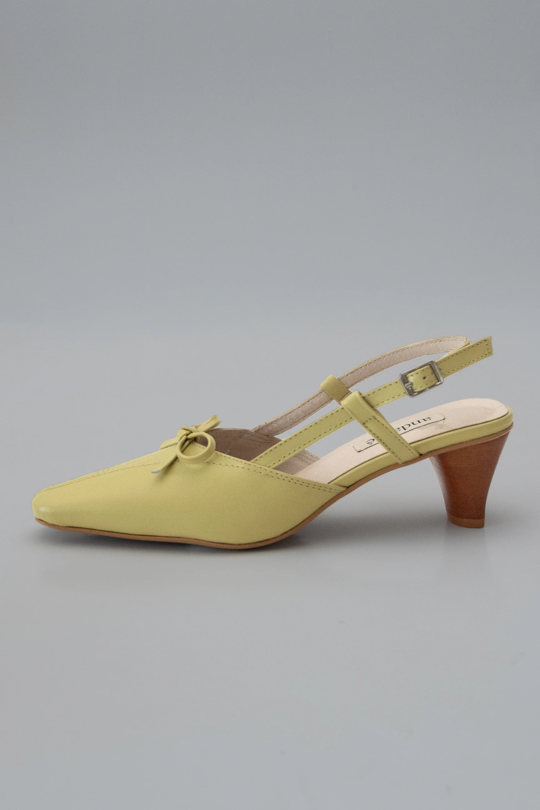 The Ribbon Kitten Heel in Lemonade - Image 3