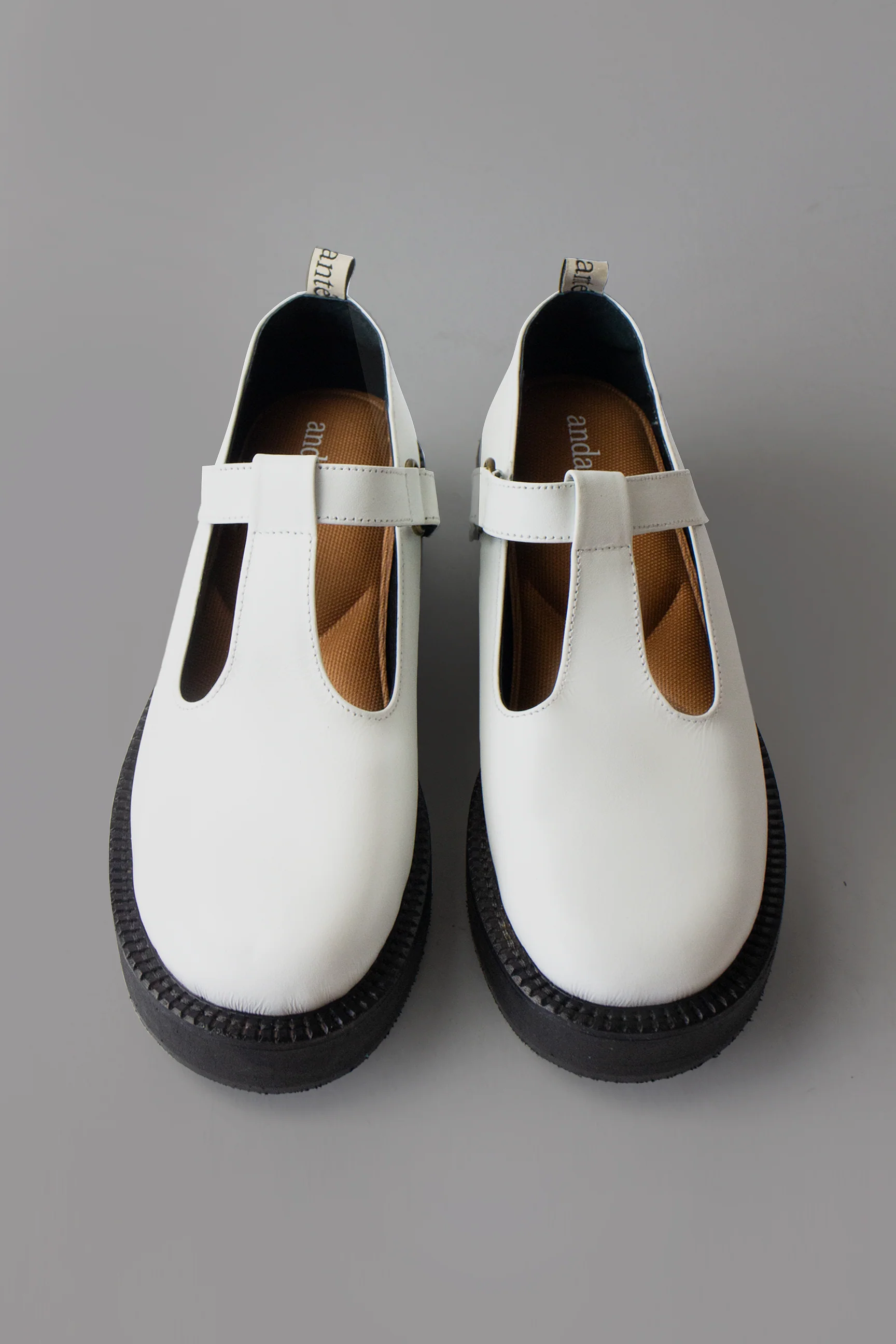 The T-Bar Loafer in White - Image 3