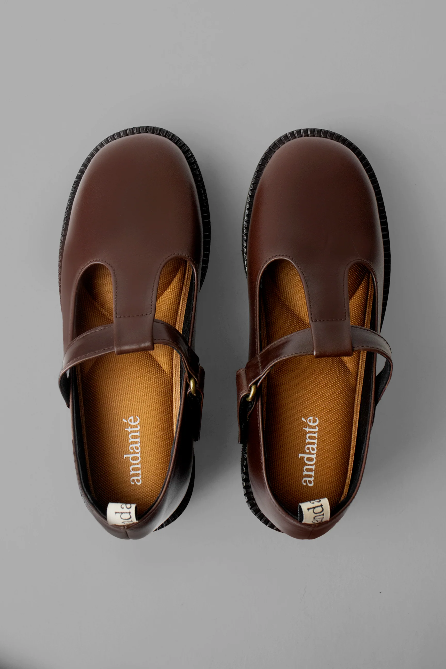 The T-Bar Loafer in Antique Brown - Image 3
