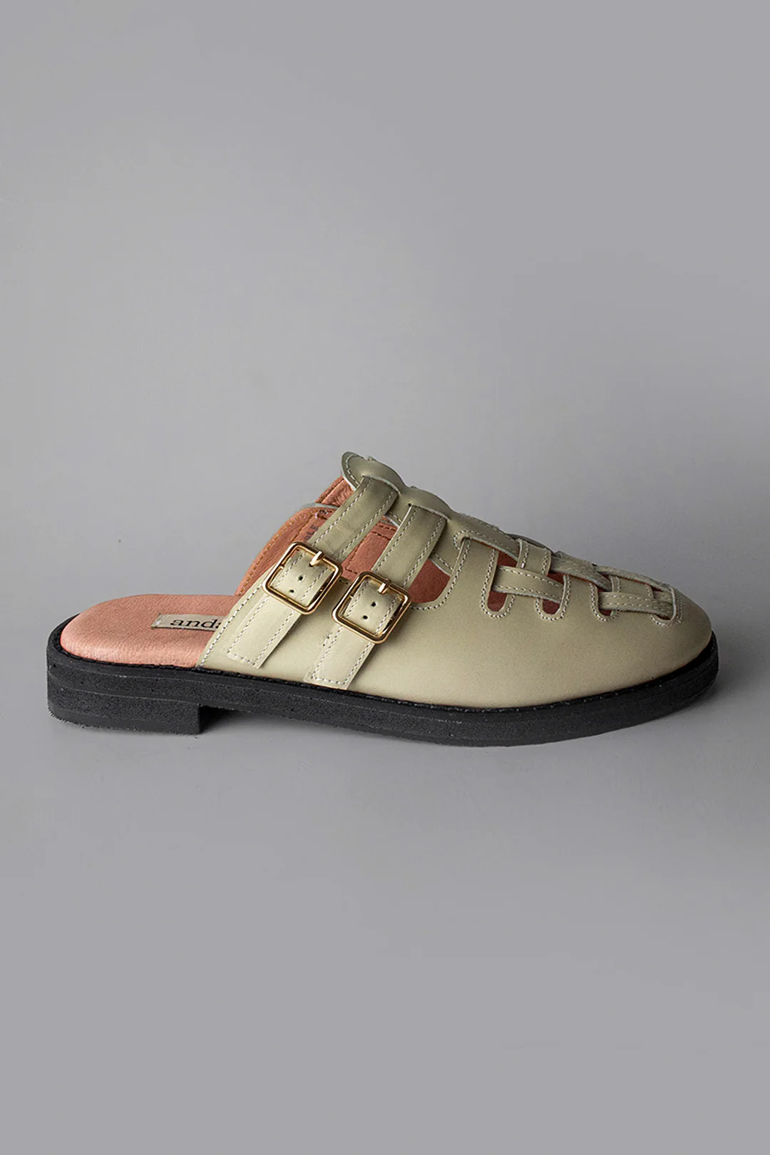 The Woven Mule in Cream - Image 3